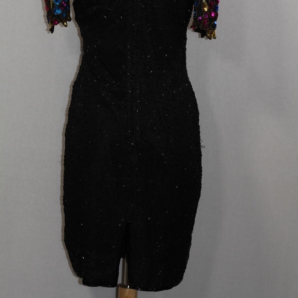 Multi Colored Sequin Beaded Dress - Picture 14 of 15